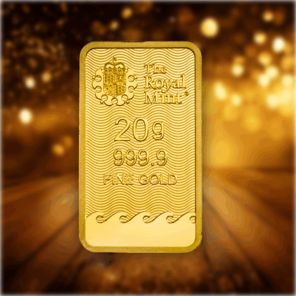 Win 20g Gold Bullion Minted 999.9 Gold Bar OR £1200