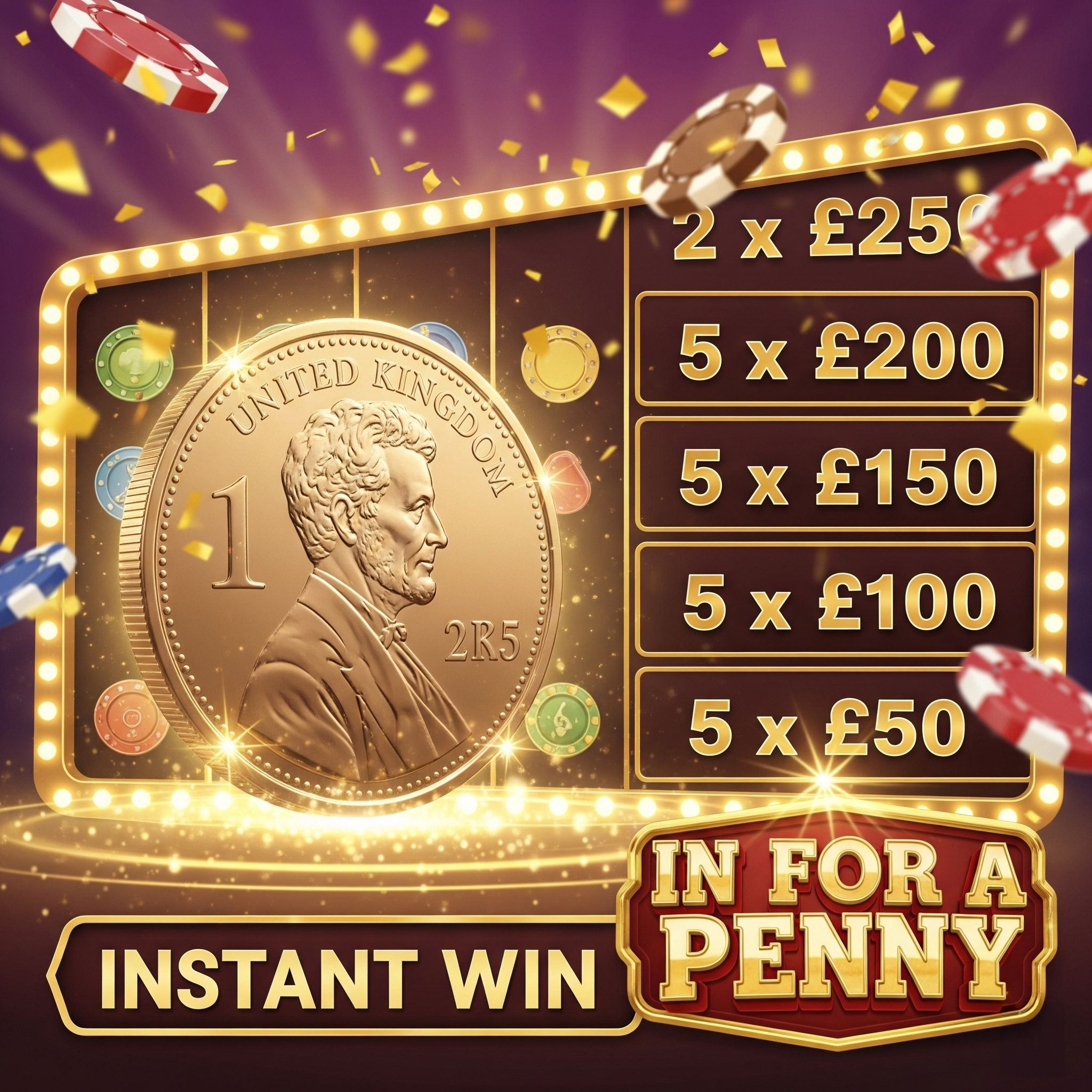 🪙IN FOR A PENNY🪙 Instant Wins!