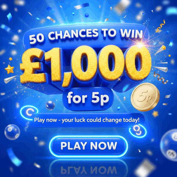 💰50 CHANCES TO WIN £1000 INSTANTLY FOR 5p!💰(Life Changing Instant Wins)